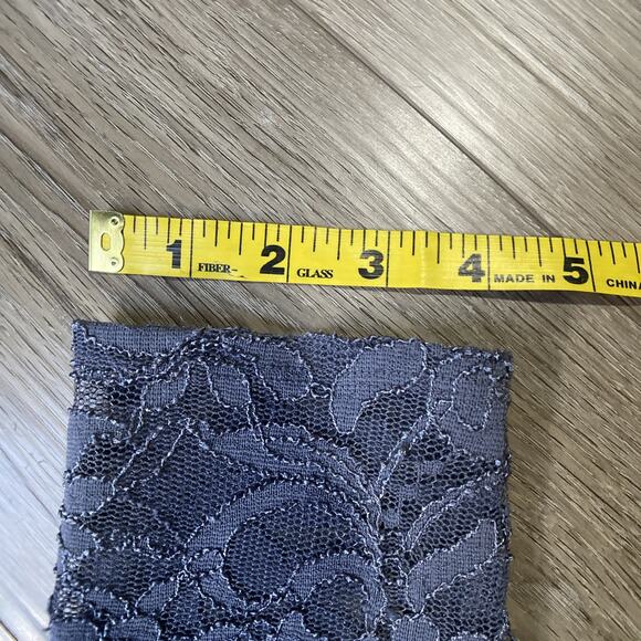 Sangria Fit & Flare Dress Women Sz 12 Gray Lace Overlay Wedding - Picture 10 of 11